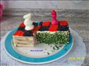 Пошаговое фото рецепта «Шахматный бутербродный торт»