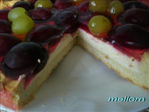 Фото рецепта «Пирог с творогом и фруктами в желе»