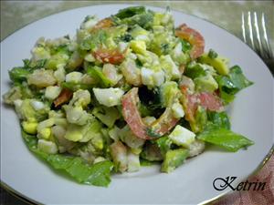 Фото рецепта «Салат из креветок и авокадо»