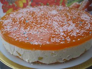 Фото рецепта «Персиковый торт-суфле»