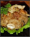 Пошаговое фото рецепта «Морской коктейль с рисовой вермишелью»