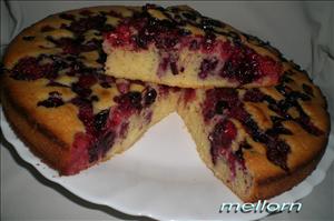 Фото рецепта «Пирог с замороженными ягодами (фруктами)»