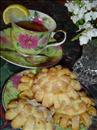 Пошаговое фото рецепта «Хризантемы из сдобного теста»