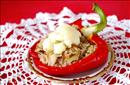 Пошаговое фото рецепта «Перцовые чашечки с рисом и грибами»