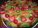 Пошаговое фото рецепта «Торт из бисквитных рулетиков»