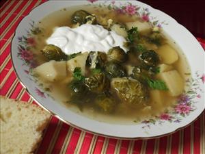 Фото рецепта «Суп с брюссельской капустой»