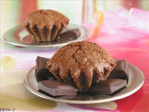 Фото рецепта «Творожно-шоколадные кексы с пудингом»