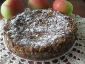 Фото рецепта «Пирог из ржаного хлеба с яблоками»