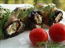 Пошаговое фото рецепта «Рулет из баклажанов с брынзой и грецкими орехами»