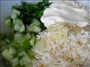 Пошаговое фото рецепта «Колбасные тарелочки с салатом»
