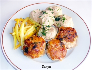 Фото рецепта «Тефтели из курицы в духовке»
