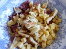 Пошаговое фото рецепта «Салат с копченой колбасой»