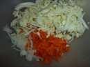 Пошаговое фото рецепта «Рулет грибной с капустой»