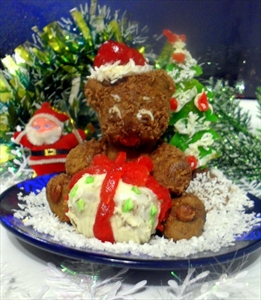 Фото рецепта «Новогодний десерт Медвежонок»