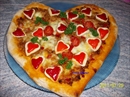 Пошаговое фото рецепта «Пицца Валентинка»
