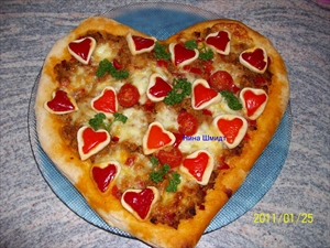 Фото рецепта «Пицца Валентинка»