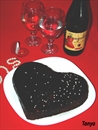 Пошаговое фото рецепта «Торт Шоколадное сердце за 10 минут»