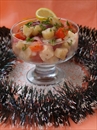 Пошаговое фото рецепта «Салат с козьим сыром и красной рыбой»