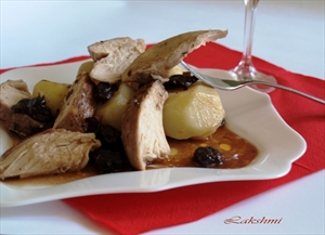 Фото рецепта «Куриная грудка с вишнями в малиновом джеме»