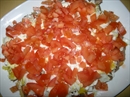 Пошаговое фото рецепта «Салат из языка с сухариками слоеный»