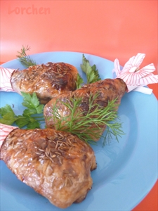 Фото рецепта «Куриные ножки, фаршированные кедровыми орешками»