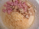 Пошаговое фото рецепта «Кекс сырный с копчённой курицей»