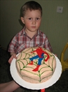 Пошаговое фото рецепта «Торт с курагой Человек-паук»