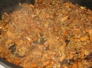 Пошаговое фото рецепта «Блинчики на сыворотке с яично-грибной начинкой»