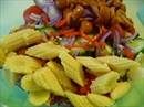 Пошаговое фото рецепта «Салат овощной с грибами»