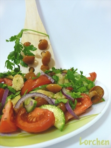 Фото рецепта «Салат овощной с грибами»