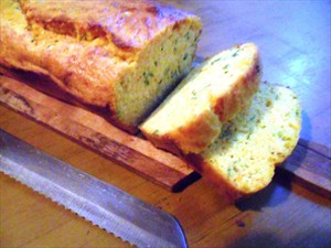 Фото рецепта «Тыквенный хлеб с зелёным луком и сыром»
