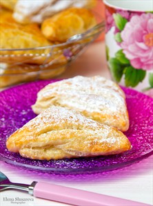 Фото рецепта «Французские слойки с яблоками (chaussons aux pommes)»