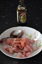 Пошаговое фото рецепта «Теплый салат с курицей и овощами»