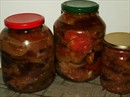 Фото-рецепт «Вкусная закуска из баклажанов, перца и помидоров на зиму»