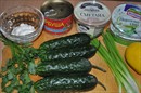 Пошаговое фото рецепта «Закуска из огурцов, фаршированных горбушей(лососем)»