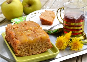 Фото рецепта «Постный яблочный пирог-перевертыш»