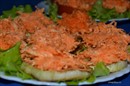 Пошаговое фото рецепта «Закуска из моркови с чесноком в двух вариантах»