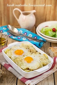 Фото рецепта «Картофель в сливках с яйцом»