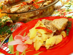Фото рецепта «Тавая - запеканка из мясного фарша с овощами»