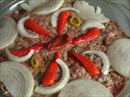 Пошаговое фото рецепта «Тавая - запеканка из мясного фарша с овощами»