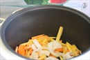 Пошаговое фото рецепта «Ароматный рис со свининой в мультиварке»