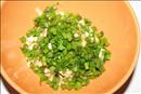 Пошаговое фото рецепта «Соус с яблоком и зеленым луком»
