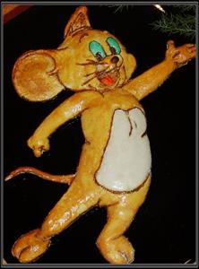 Фото рецепта «Булочки с повидлом Мышка Джерри»