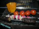 Пошаговое фото рецепта «Отбивная на кости и овощи запеченые на гриле»
