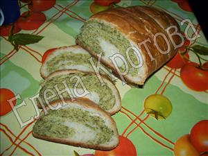 Фото рецепта «Хлеб мраморный с укропом»