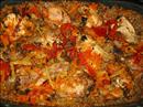 Пошаговое фото рецепта «Курочка с гречкой и овощами в духовке»