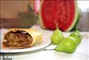 Пошаговое фото рецепта «Грушево-банановый штрудель с орехами»