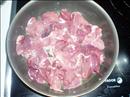 Пошаговое фото рецепта «Куриная печень с грибами и сливками»