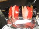 Пошаговое фото рецепта «Баклажаны с мясным фаршем на шампуриках»