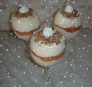 Фото рецепта «Творожный десерт с персиками»